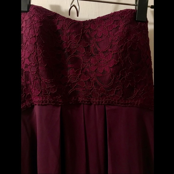 Morilee Eggplant Chiffon Bridesmaid Dress - Picture 3 of 7